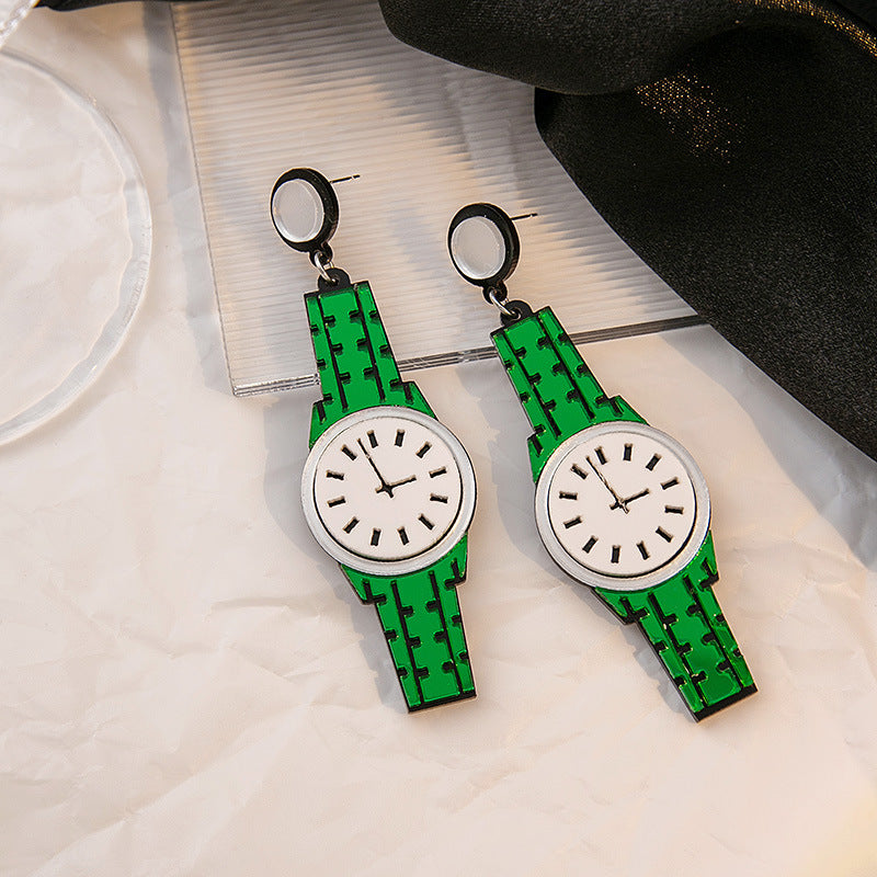 Alloy personalized watch earrings MIC-MDD126