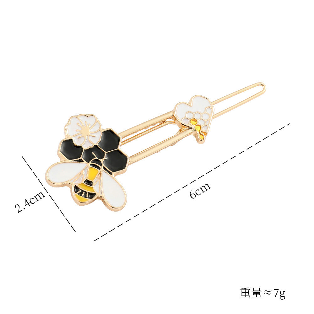 Alloy Cute Bee One Line Hair Clip (Minimo de compra 2) MIC-YunX011