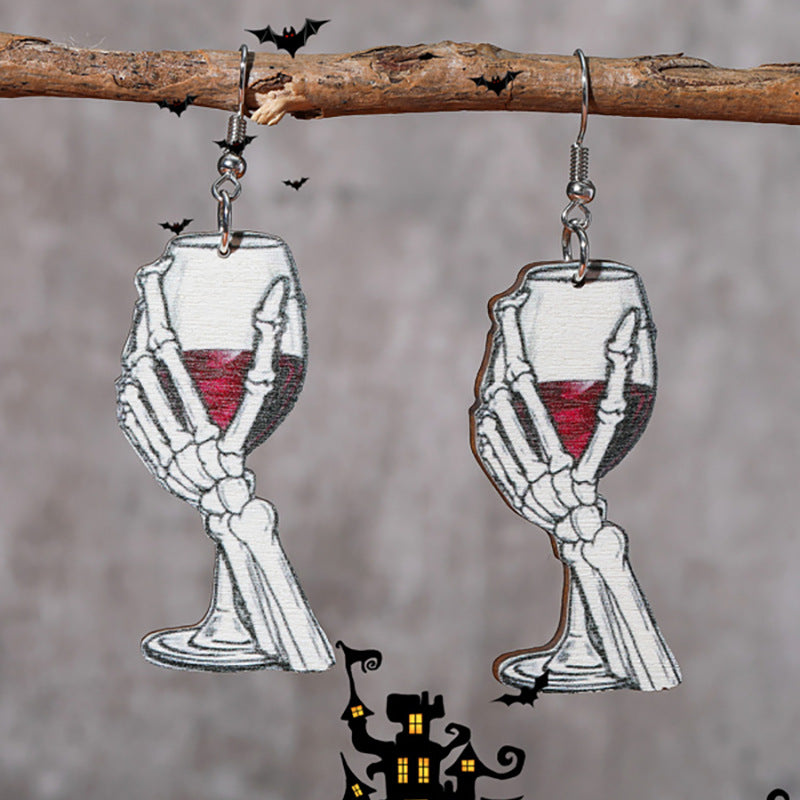 Acrylic Ghost Pulley Earrings (Minimo de Compra 2) MIC-ShiY020