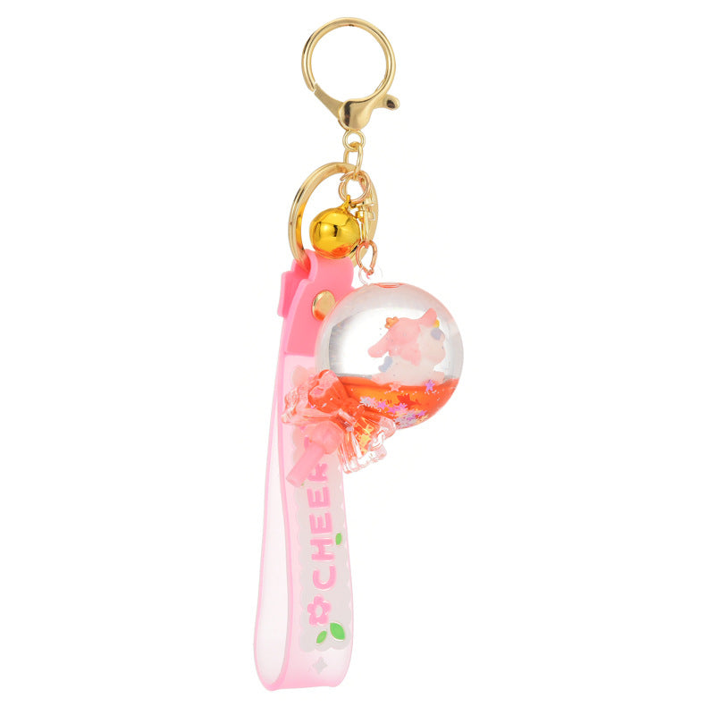 new acrylic into oil quicksand lollipop keychain MIC-Woan005