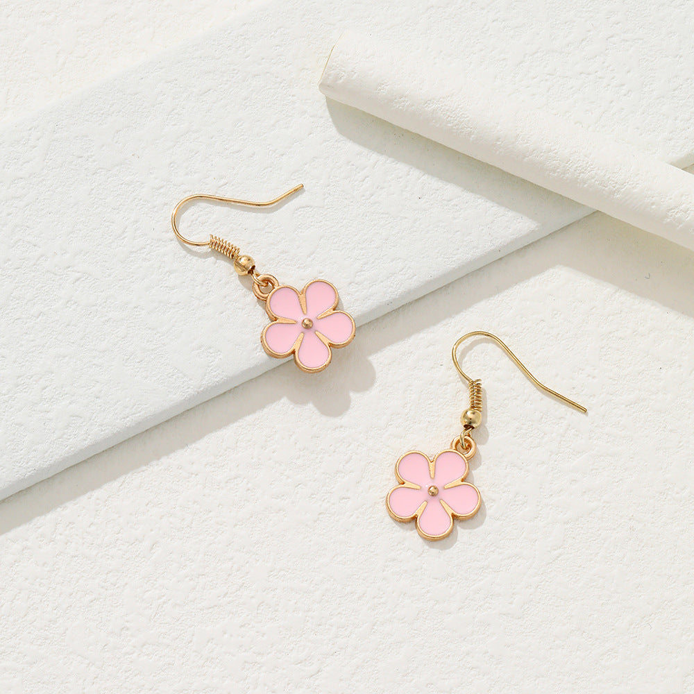 Acrylic Small Flower Earrings (Minimo de compra 2) MYA-YiD031