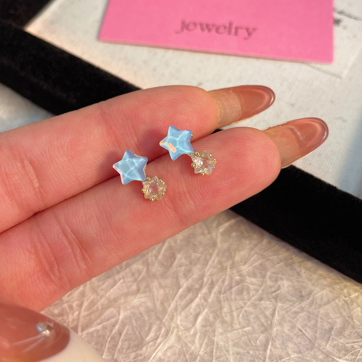 Alloy minimalist star earrings MIC-ShuangX042