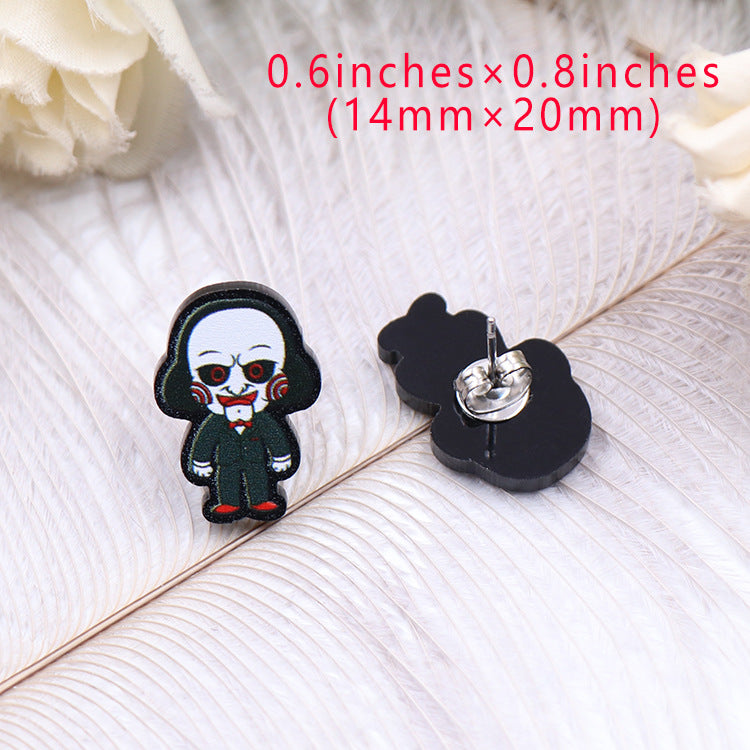 Acrylic Halloween Fashion Earrings (Minimo de compra 5) MIC-XiaoY038