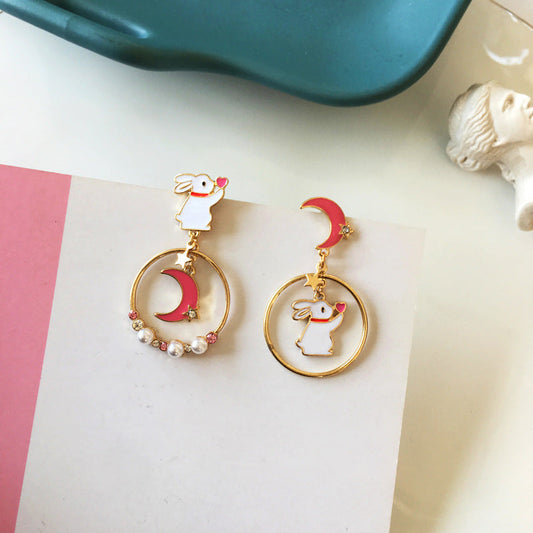 Cute Cartoon Bunny  Earrings MIC-BaoY002