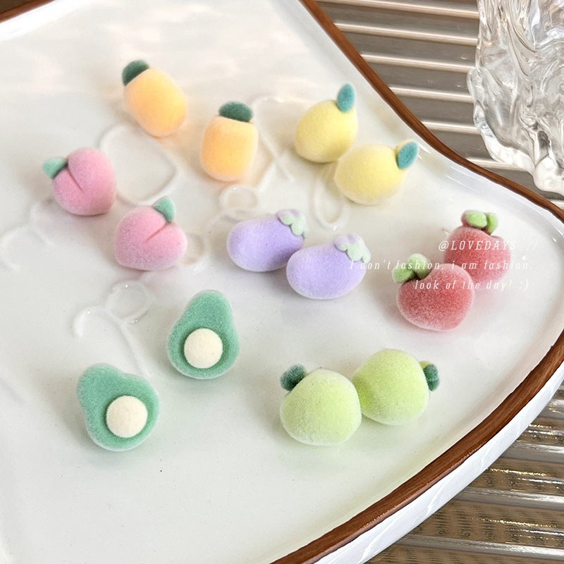 Alloy Sweet Plucked Fruit Earrings MIC-MiS021