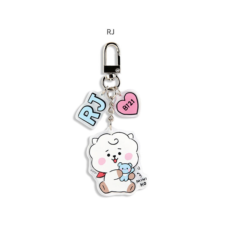 Keychains Metal Acrylic Cute Cartoon (M) MIC-YWQL001