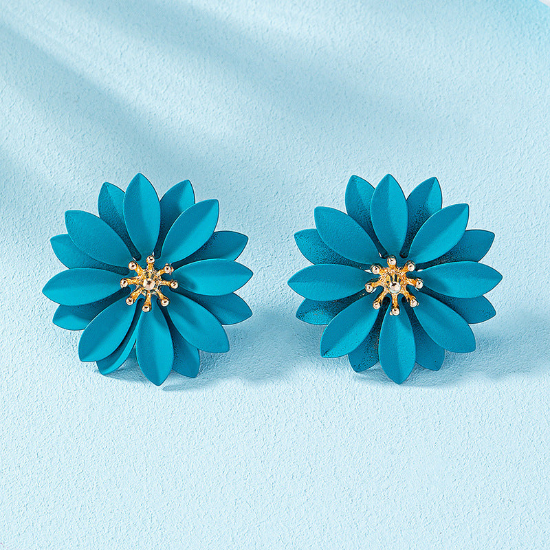 Acrylic Candy Flower Earrings MIC-AYN022