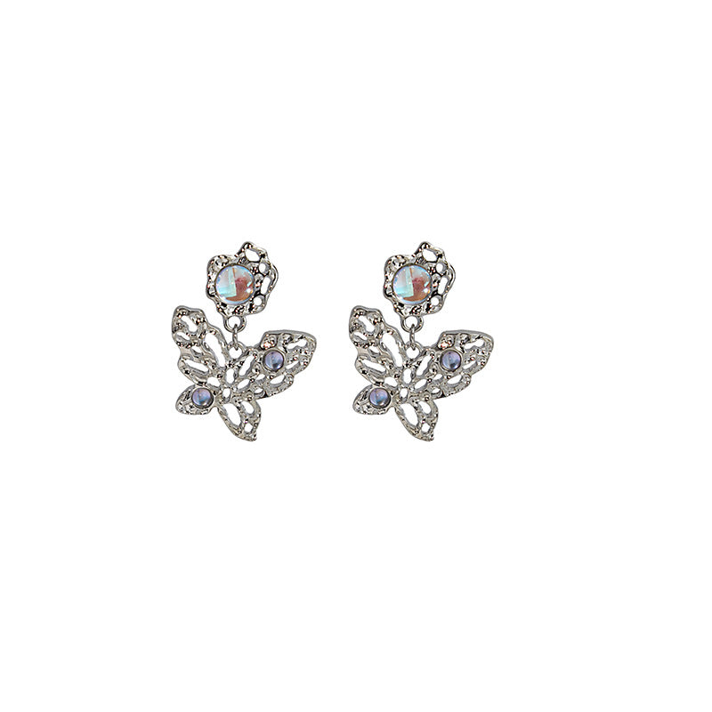 Alloy hollow butterfly earrings (Minimo de Compra 2) MIC-MDD071