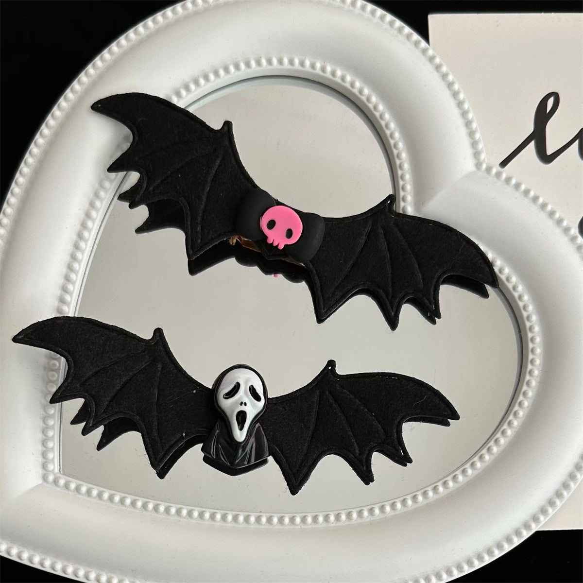 Plastic Halloween Bat Devil Wing Hair Clip (Minimo de Compra 2) MIC-ShiM005