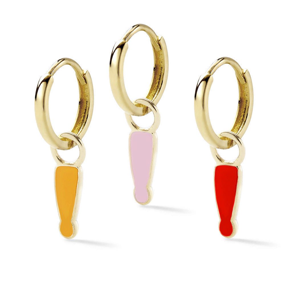 Alloy fashion exclamation point earrings (Minimo de Compra 2) MIC-YingM007