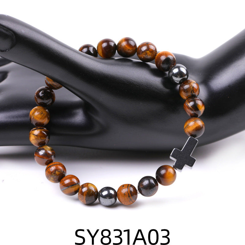 Alloy African Pine Cross Bracelet MIC-XiuH020