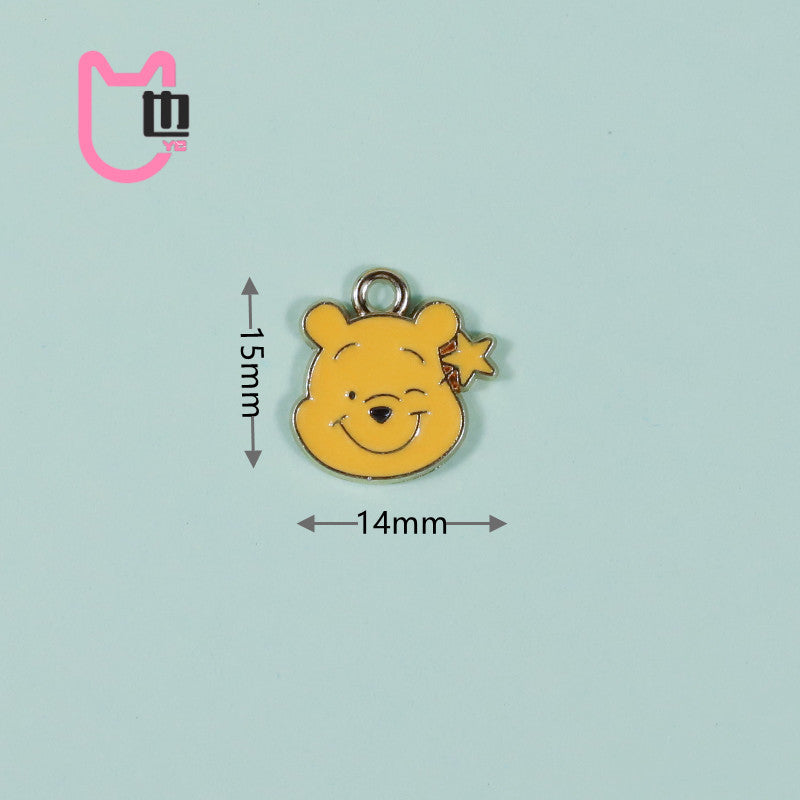 Alloy cartoon Winnie Bear Pijie Pig accessories (Minimo de compra 10) MIC-ZeY005