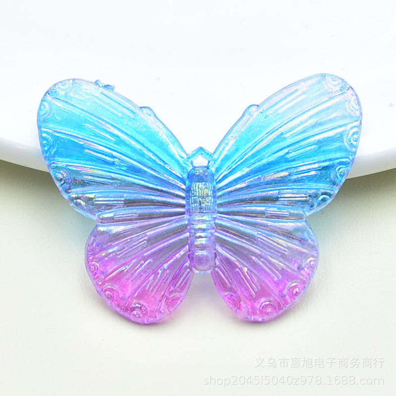 Resin gradient butterfly accessories MIC-HuiX008