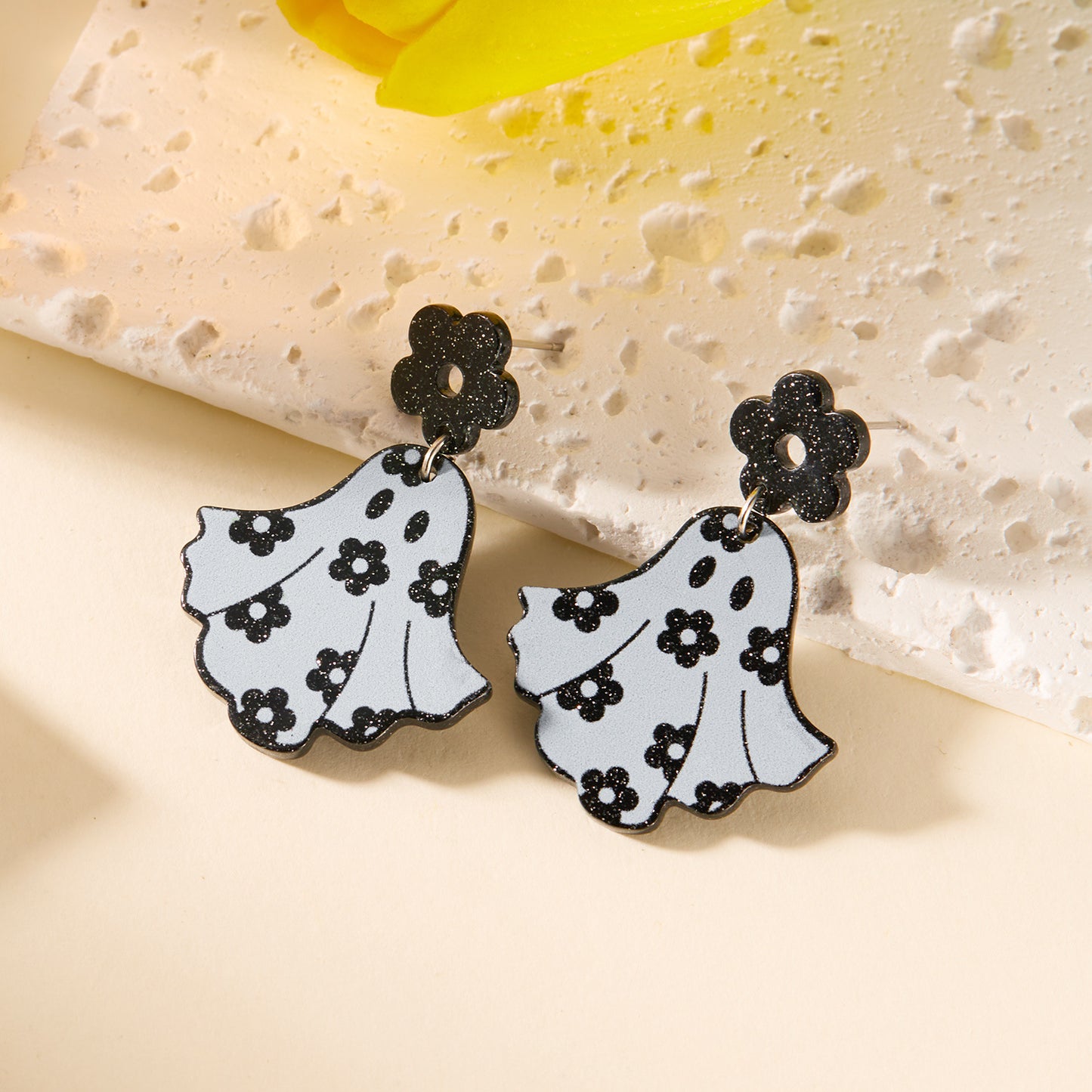 Alloy Halloween Ghost Skull Earrings MIC-ChuY004