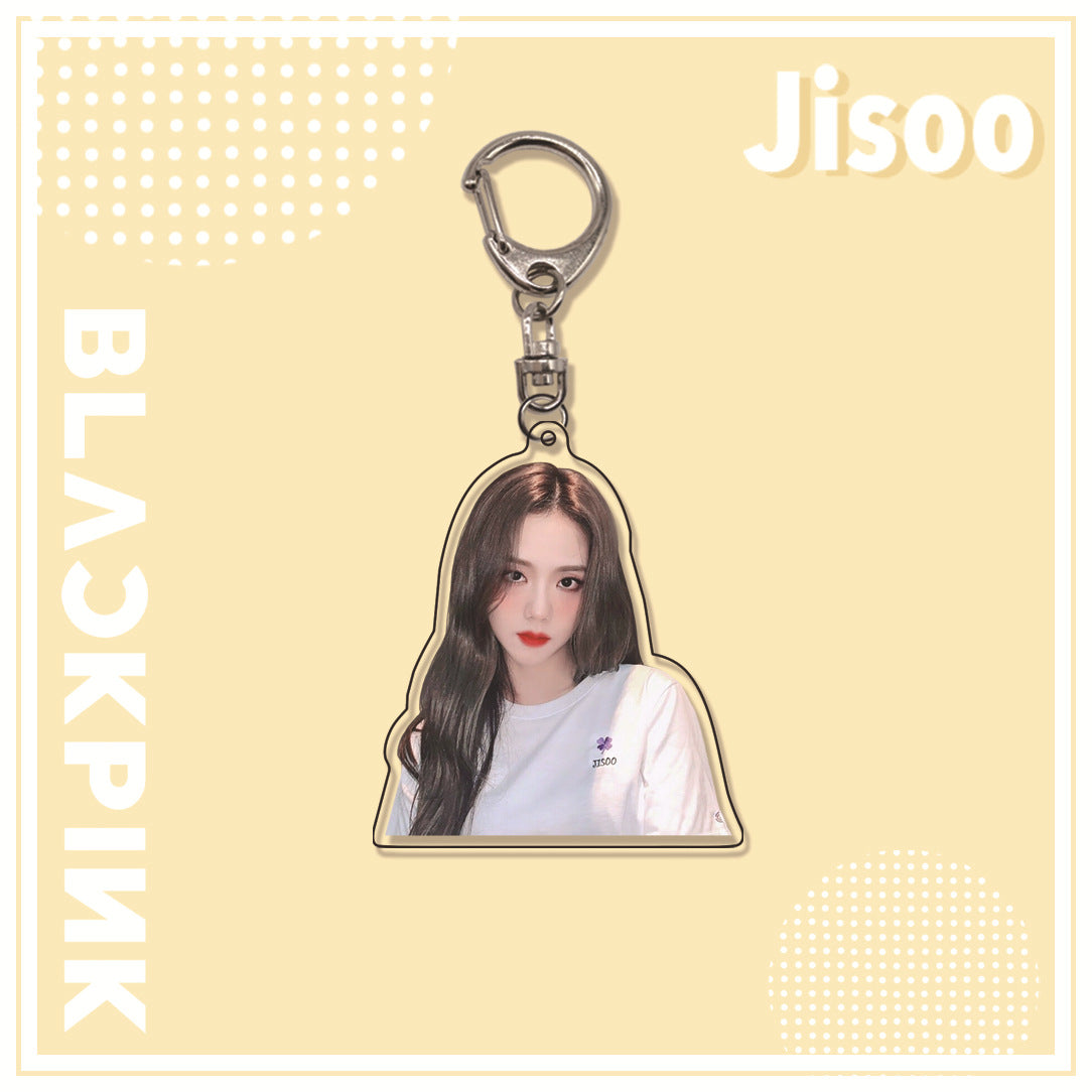 Acrylic pink ink double-sided blackpink keychain (Minimo de Compra 2)  MIC-ManM011