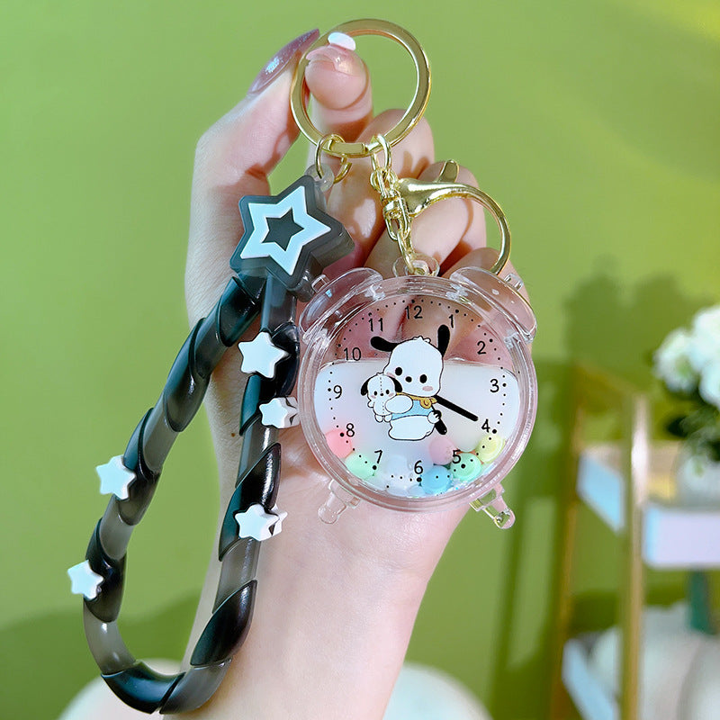 PVC cute quicksand bottle keychain MYA-YanG015