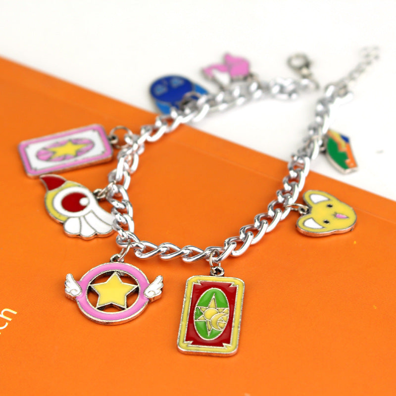 Alloy Magic Card Girl Sakura Versatile Sakura Bracelet MIC-AiWen005