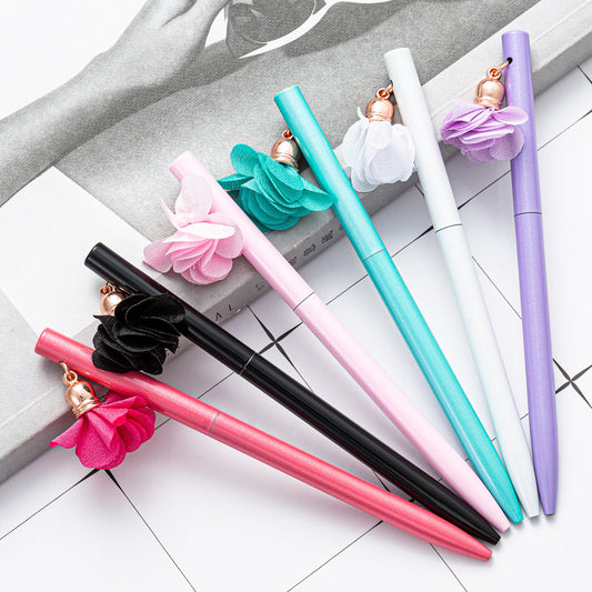 Ballpoint Pen Metal Cute Flower Roller Pen HongD008