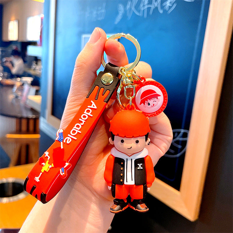 PVC cute trendy and cool male keychain MIC-MLZ019