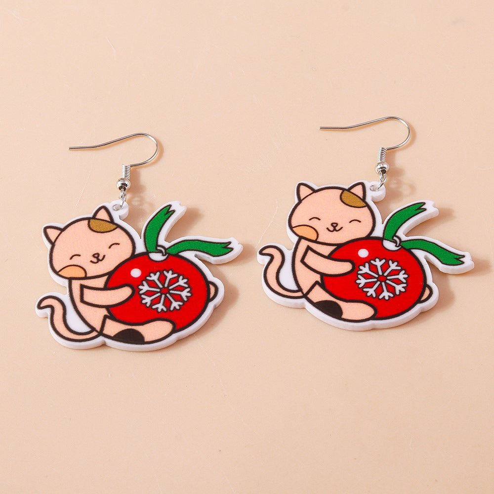 Acrylic New Cute Pet Cat Earrings (Minimo de Compra 2) MYA-YueS007