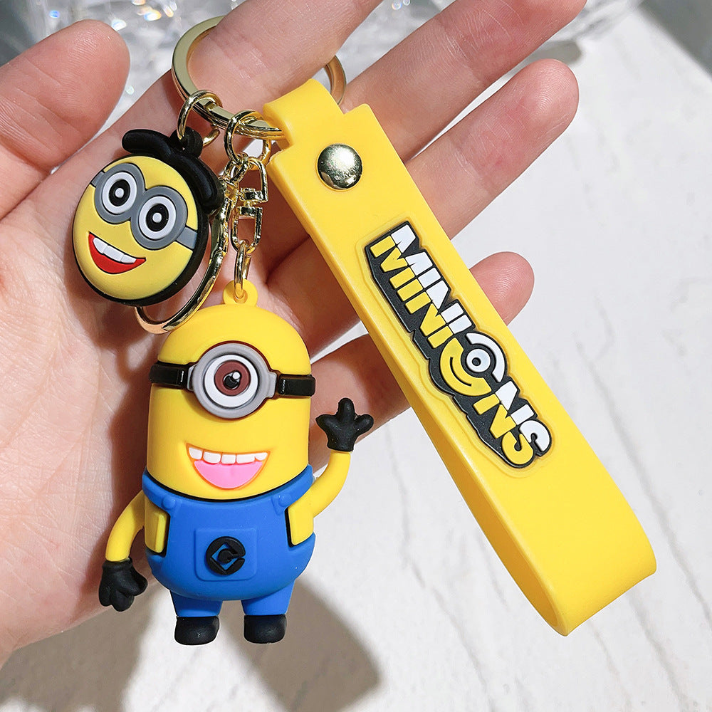 PVC cartoon yellow cute keychain MYA-QiC038