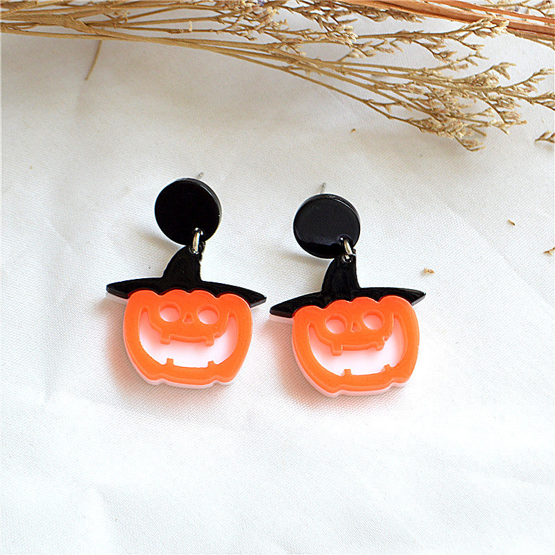 Acrylic horror and funny ghost earrings MYA-XieN059