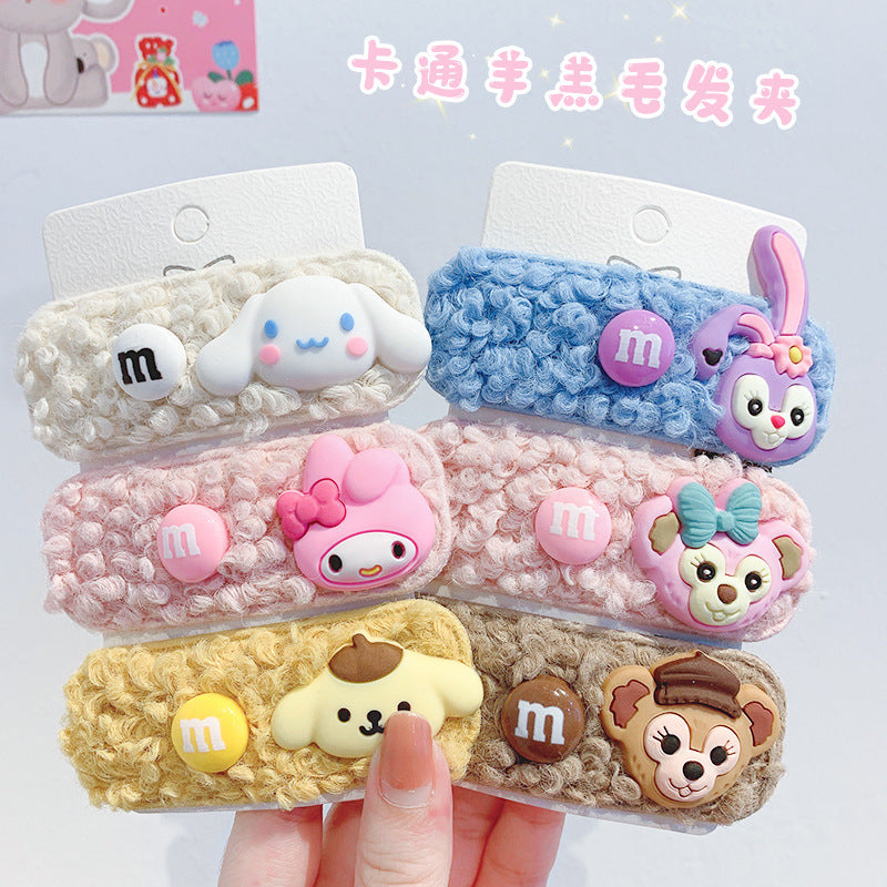 Acrylic cute cartoon lamb hair clip MIC-DiLan009