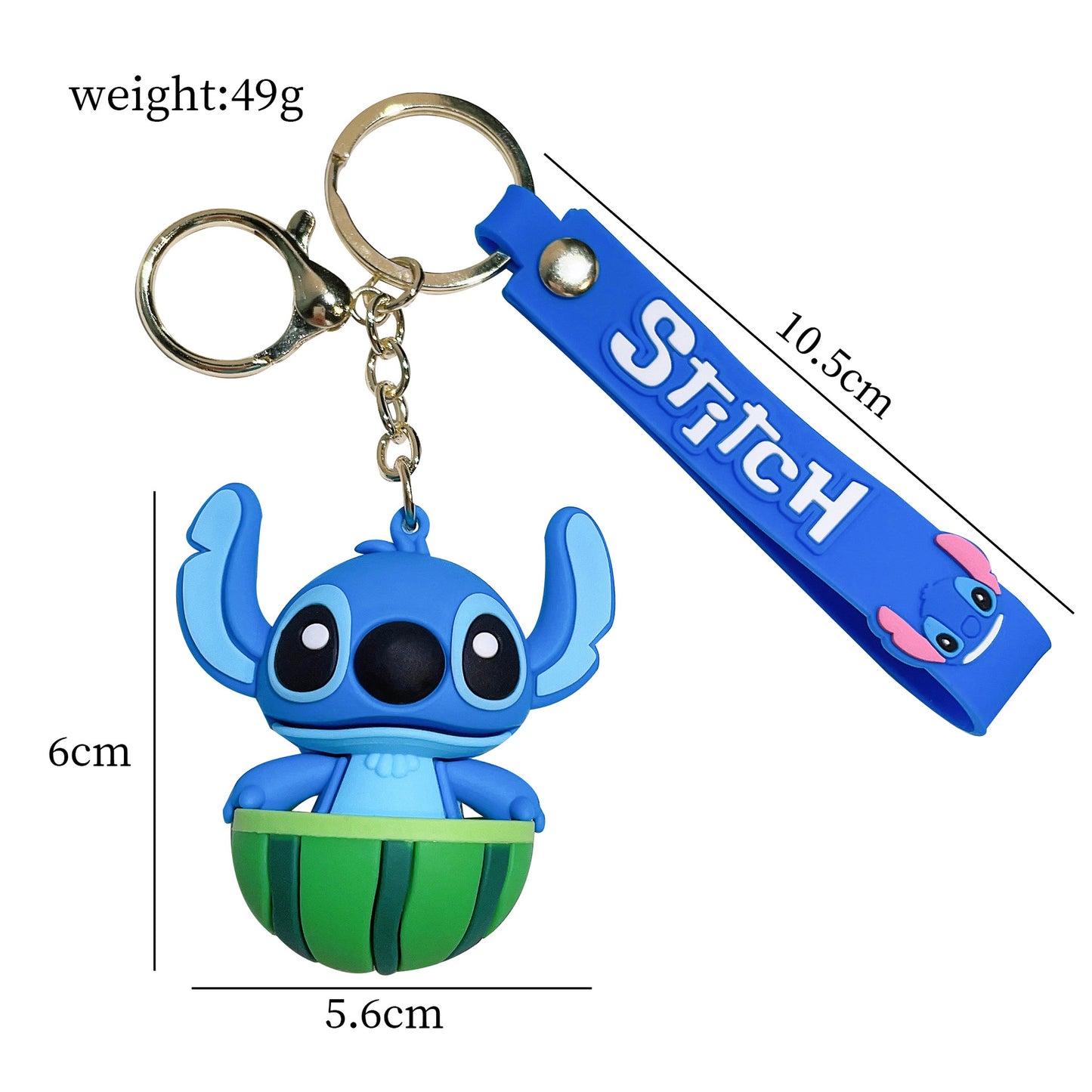 PVC fruit cartoon keychain  MYA-QiC017