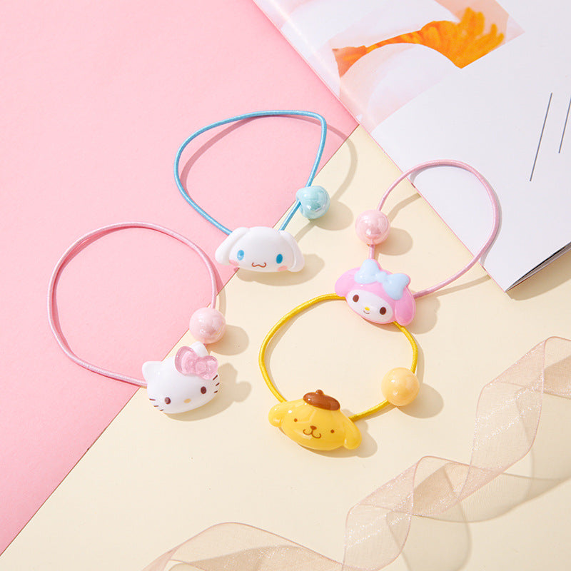 Silicone cute cartoon hair rope (Minimo de compra 10)  MIC-LangK021