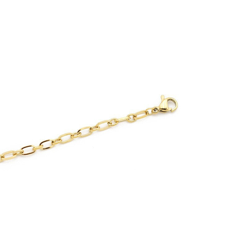 Stainless steel gold-plated simple and versatile bracelet MYA-XuanJ021