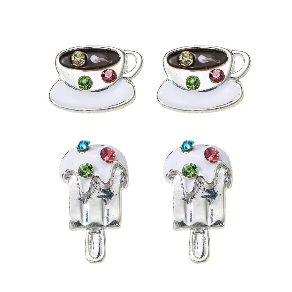 925 silver mini candy cute earrings(Minimo de Compra 3) MIC-JYuan002