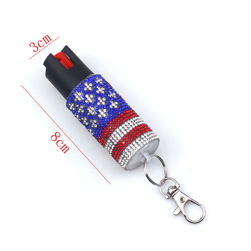 alloy PU anti wolf keychain CanW010