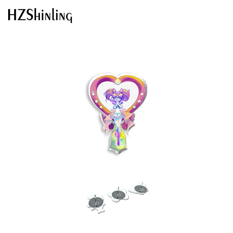 Alloy beautiful girl warrior brooch (Minimo de compra 5) MYA-XiangL093