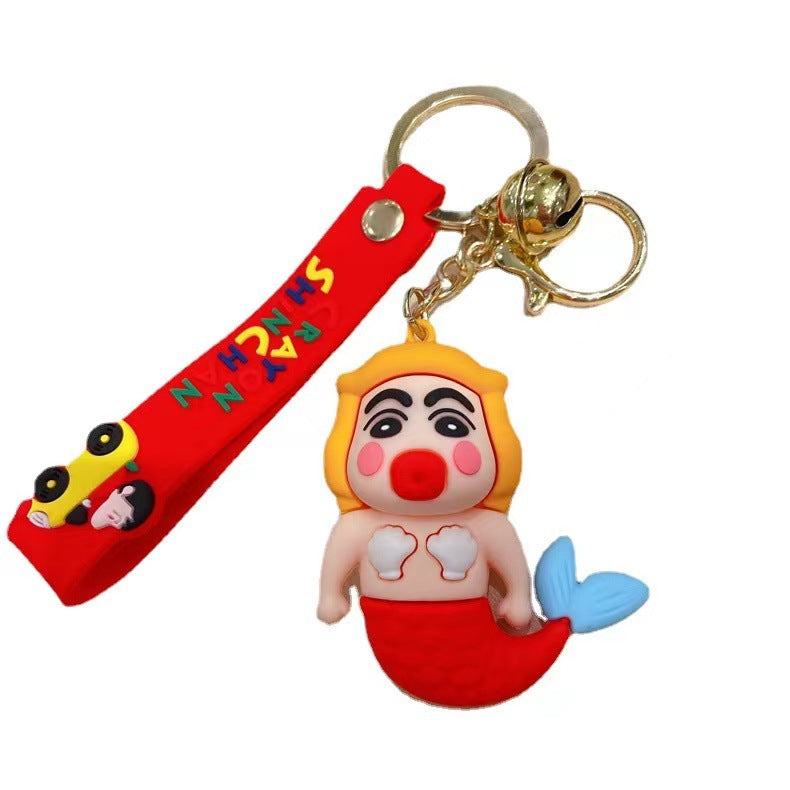 PVC cute cross-dressing keychain （Minimo de compra 2） MYA-YouM006