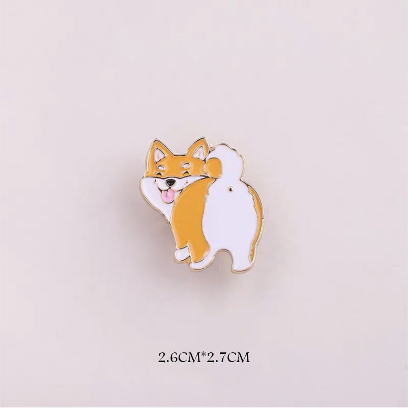 Alloy cute pouting animal brooch MIC-QiSen020