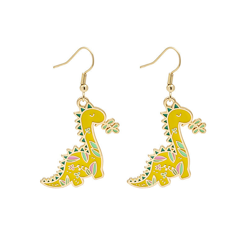 Alloy animal fried egg earrings MIC-MDD007