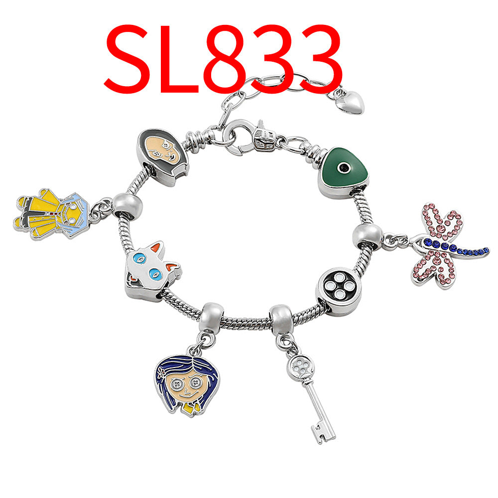 Alloy Panjiadora Cartoon Bracelet (Minimo de Compra 2) MIC-FeiM011