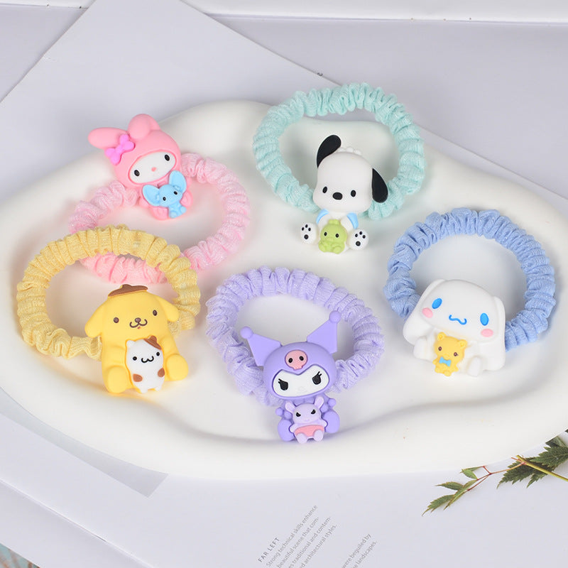 Cotton cute cartoon hair rope  Minimo de compra 3MIC-LanX006