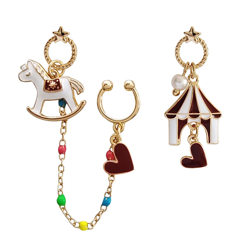 Alloy cartoon amusement park earrings MYA-BLD097