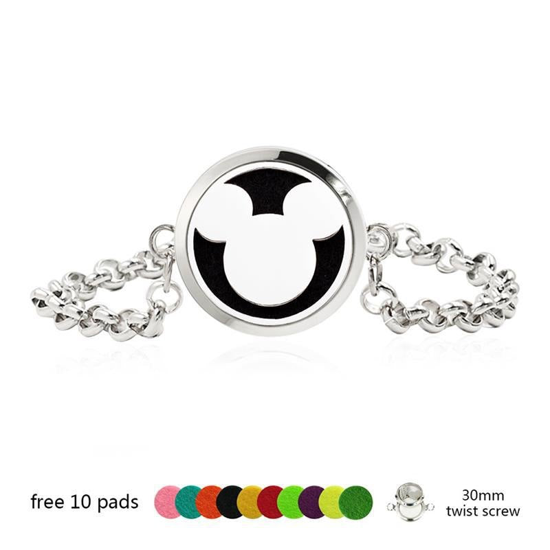 Bracelet Stainless steel aromatherapy cartoon bracelet AOXI002