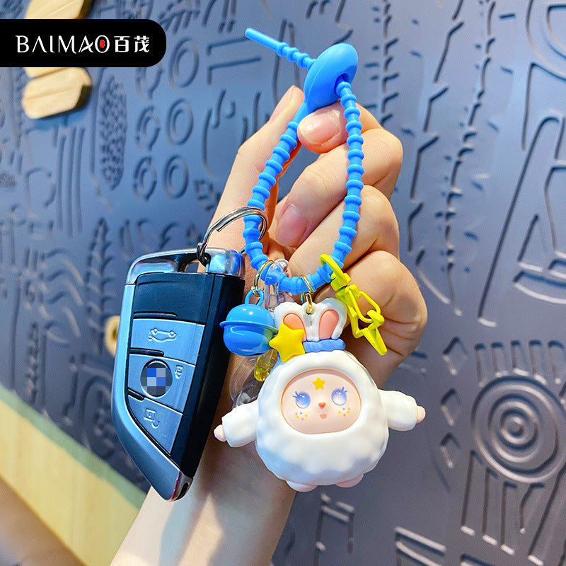 PVC exquisite rabbit doll keychain MIC-MLZ013