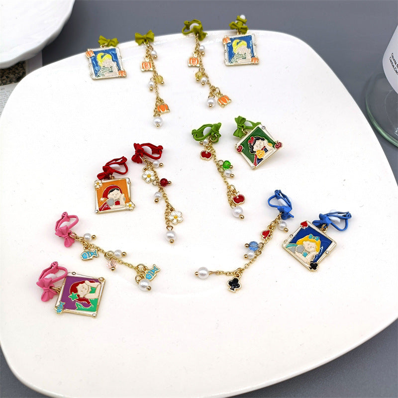 Alloy cartoon cute earrings MIC-ASY002