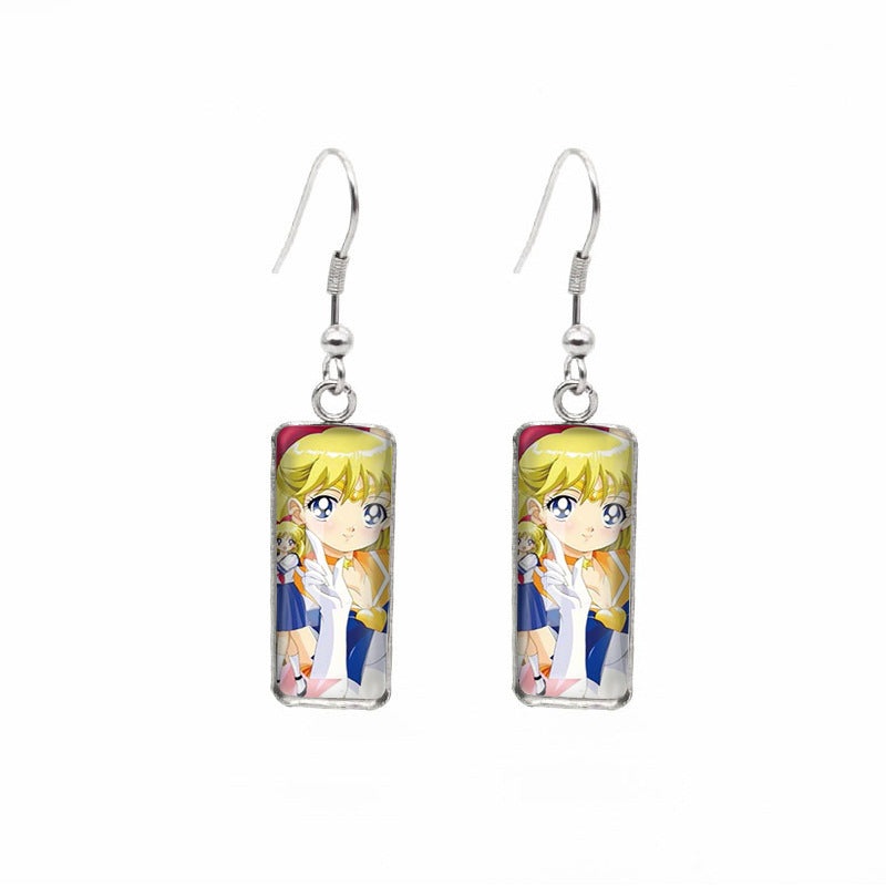 Alloy cartoon beautiful girl warrior earrings (Minimo de compra 5) MYA-XiangL091