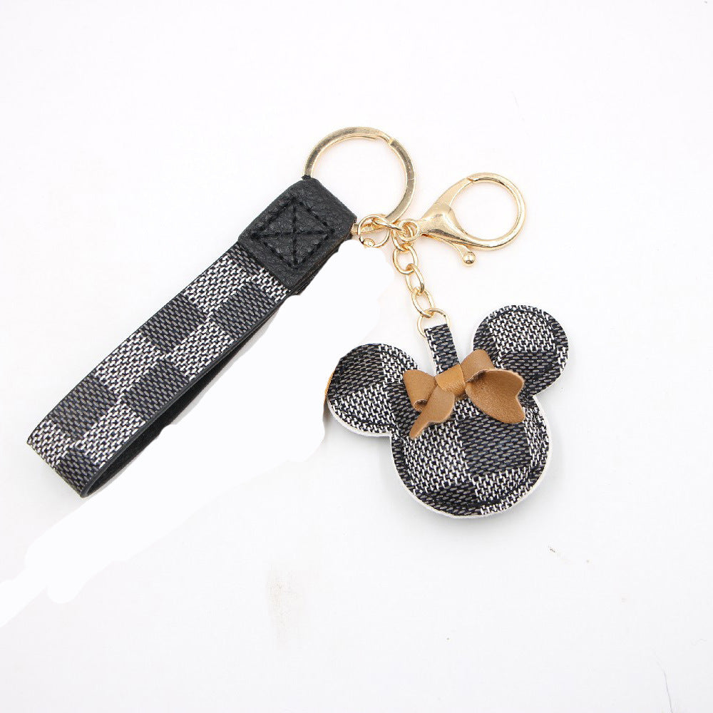 PU Leather Bow Keychain MIC-Zuge041