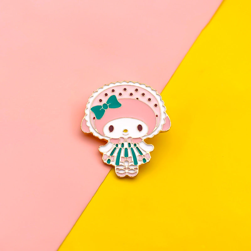 Alloy Bow Dot brooch (Minimo de compra 2) MIC-FuD005