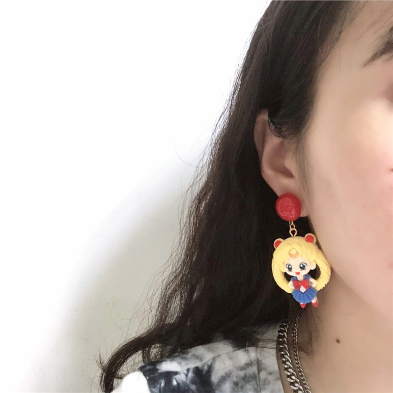 Resin Fashion Cartoon Earrings MYA-BXX014