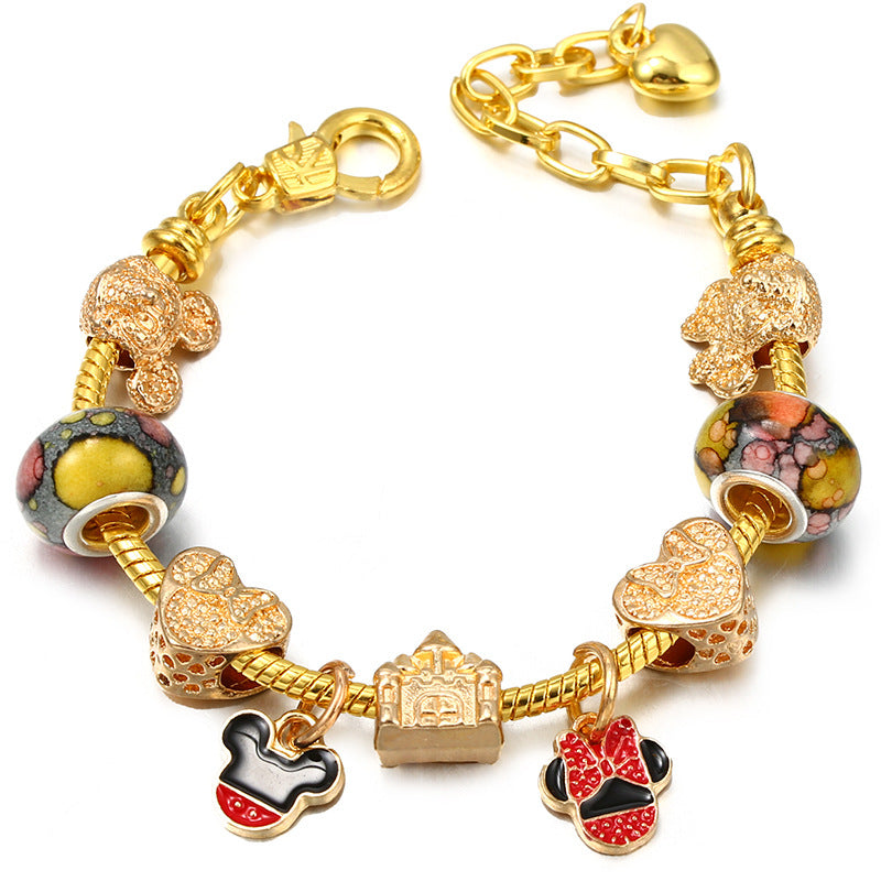 Alloy DIY Pandora Cartoon Bracelet MYA-LiY021