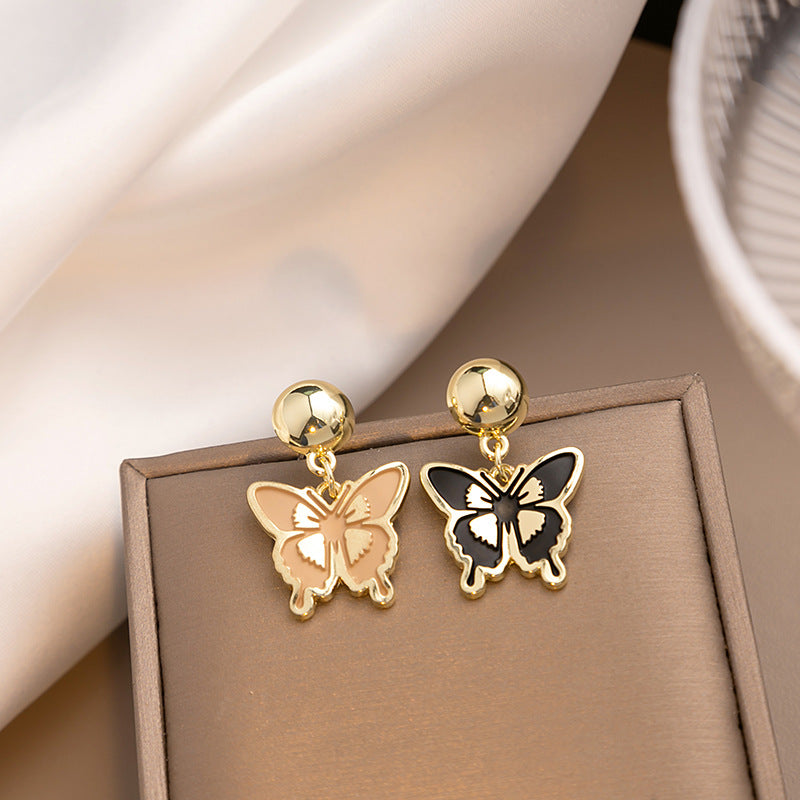 Alloy color matching bow earrings (Minimo de Compra 2) MIC-MDD058