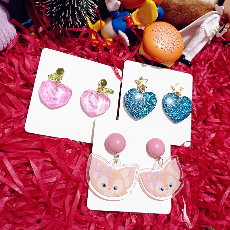 Cute Cartoon Fox Earrings MIC-XingJ043