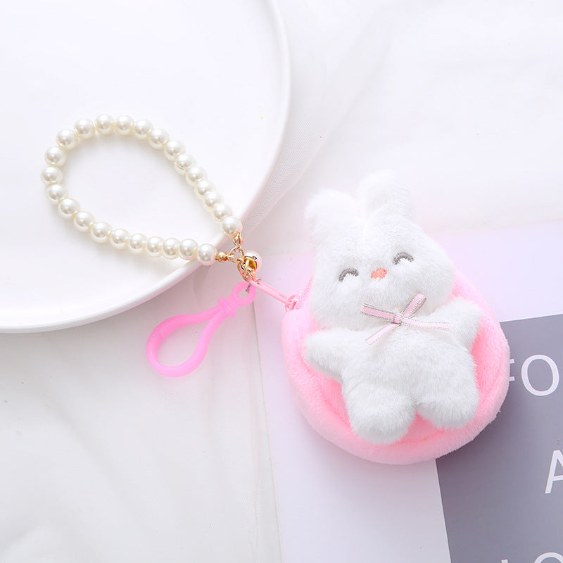 Cotton rabbit zipper small coin purse Minimo de compra 5 MIC-JiaW004